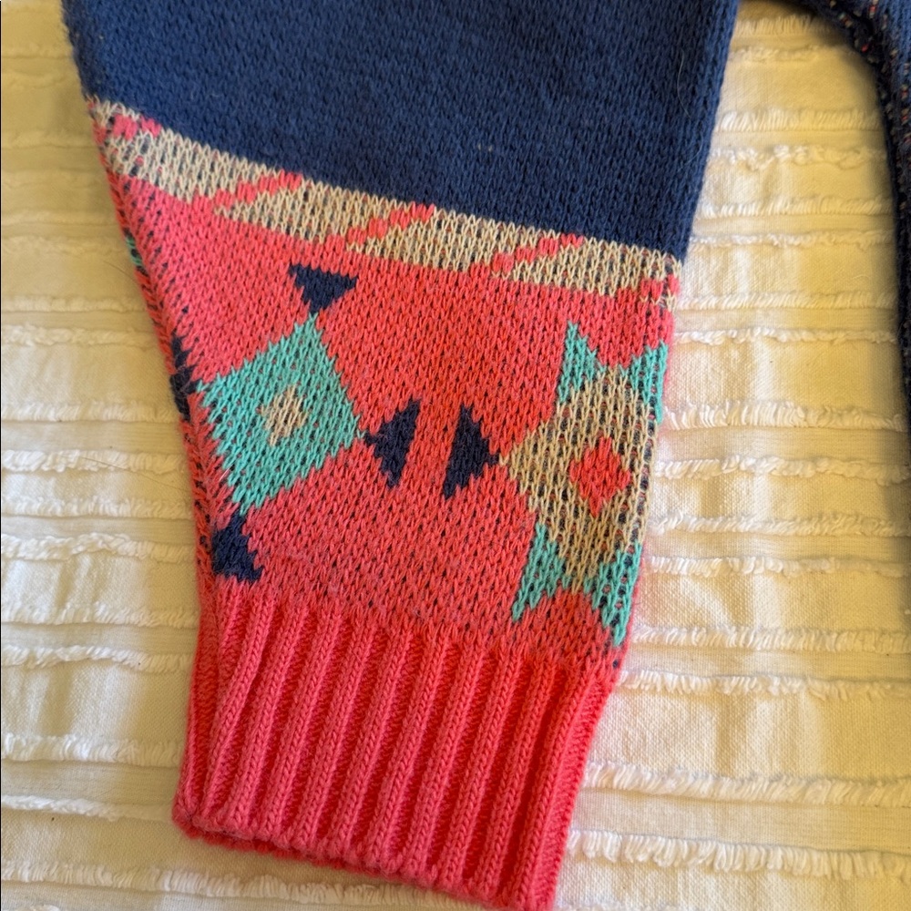 Vintage 70’s Aztec Ski Sweater sz M USA - Picture 4 of 8